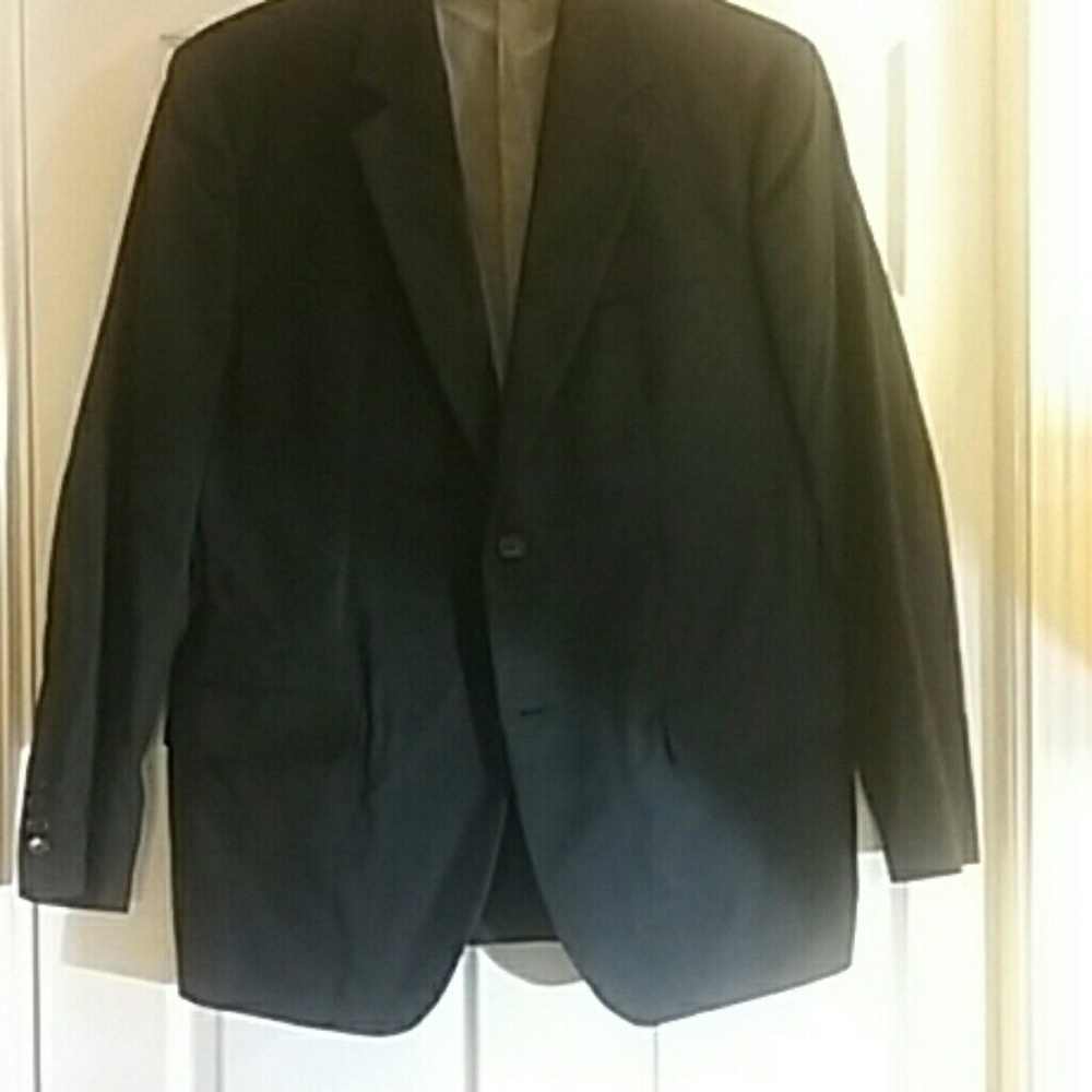 Tasso Elba Black Cotton Large Jacket